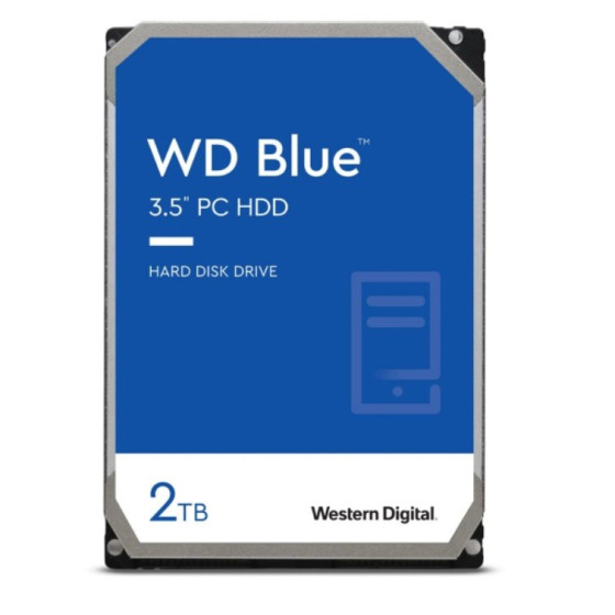WD Blue - HDD - 2TB - 3,5" - WD20EARZ