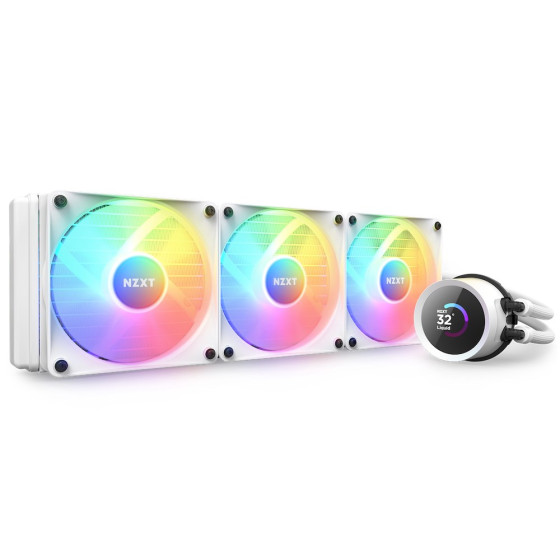 NZXT KRAKEN 360 RGB LCD - białe - RL-KR360-W1