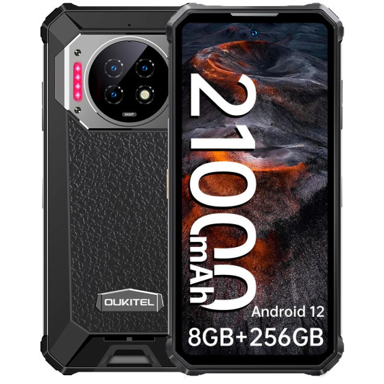 Smartfon wzmocniony Oukitel WP19 8/256GB - czarny - WP19-BK/OL