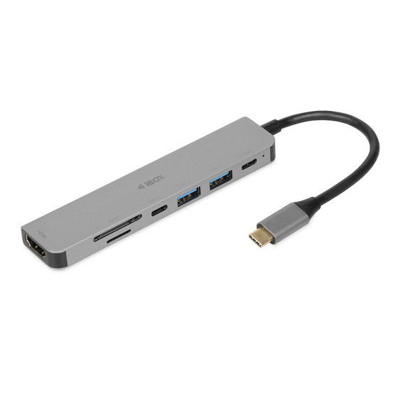 Hub USB IBOX IUH3SL4K SLIM - USB 3.2