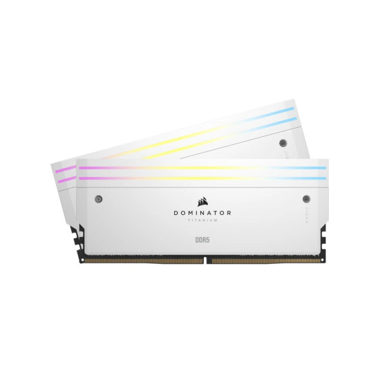 Corsair DOMINATOR TITANIUM RGB DDR5 48GB (2x24GB) 7000MHz CL36 Intel XMP - białe
