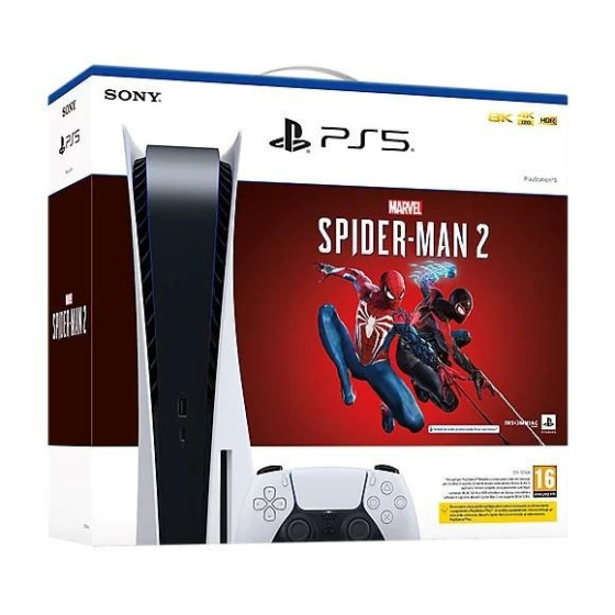 Sony PlayStation 5 (BLU-RAY) + Spiderman 2