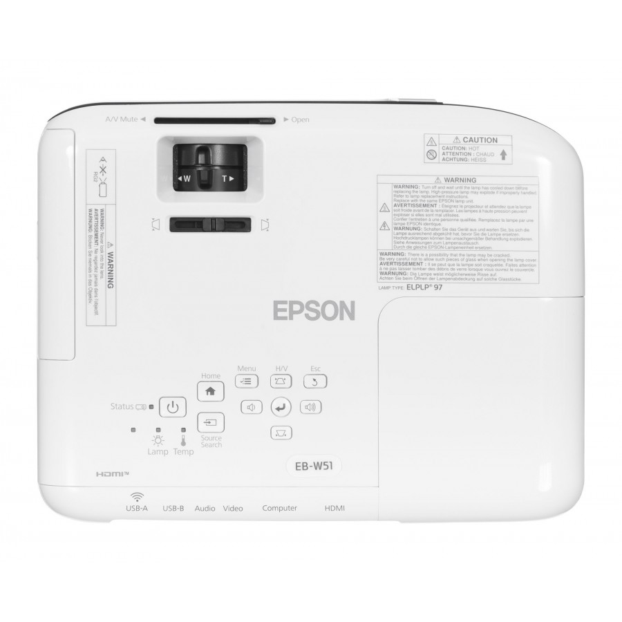 PROJEKTOR EPSON EB-W51 LCD, WXGA, 4000 ANSI, 16000:1