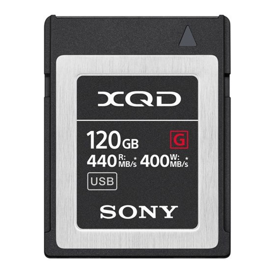 Karta pamięci Sony XQD 120GB - QDG120F