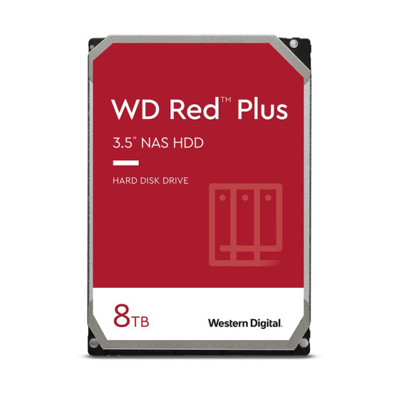 WD Red Plus WD80EFPX - HDD - 8TB - 3.5"
