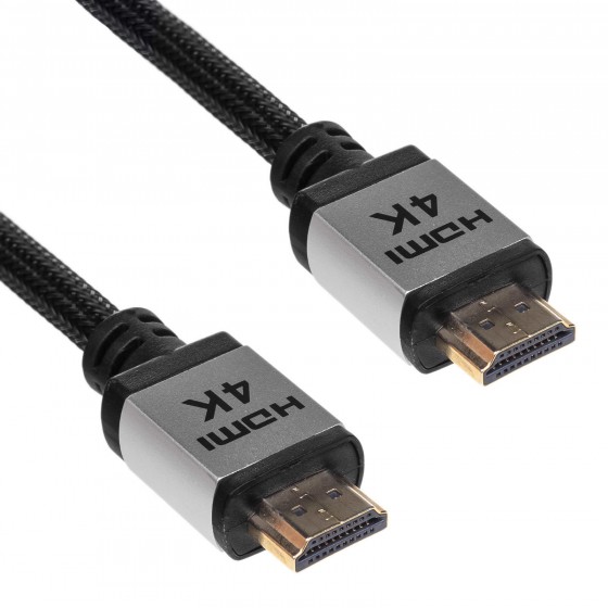 Kabel Akyga AK-HD-PRO AK-HD-100P (HDMI M - HDMI M  10m  kolor czarny, kolor srebrny)