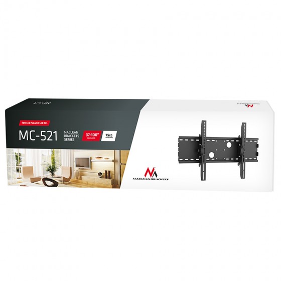 Uchwyt ścienny do telewizora Maclean MC-521B (ścienne, Uchylny - 70"  max. 75kg)
