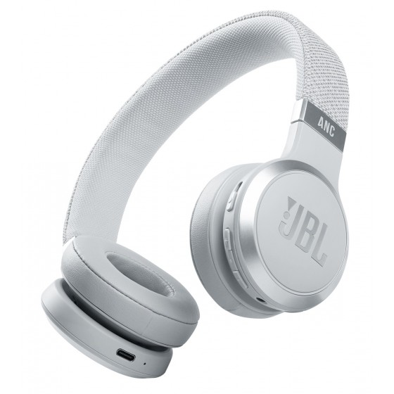 JBL LIVE 460NC - białe, słuchawki bezprzewodowe nauszne