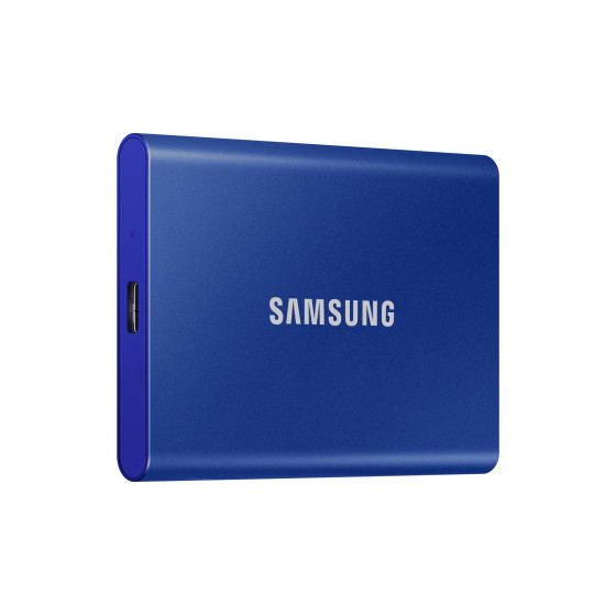 Dysk zewnętrzny SSD Samsung T7 (500GB  USB 3.2  niebieski  MU-PC500H/WW)