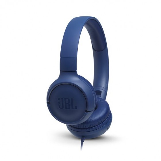 Słuchawki z mikrofonem JBL Tune 500 niebieskie - nauszne