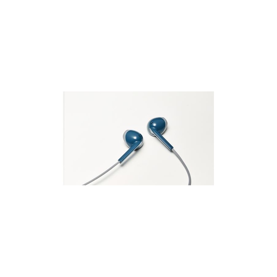 Słuchawki z mikrofonem JVC HAF-19MAHE (douszne  TAK  kolor niebieski
