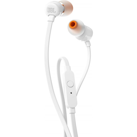 Słuchawki z mikrofonem JBL T110 Białe (kolor biały)