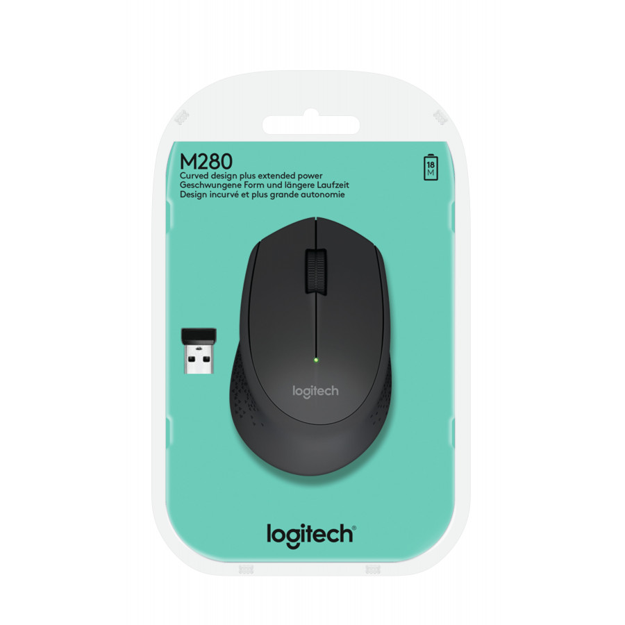 Mysz Logitech M280 910-004287 (optyczna  1000 DPI  kolor czarny)