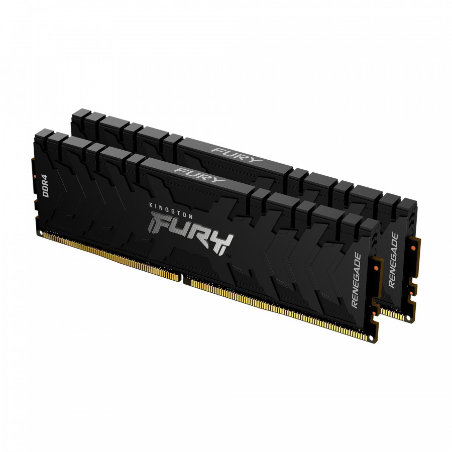 KINGSTON 32GB 3200MHz DDR4 CL16 DIMM (Kit of 2) 1Gx8 FURY Renegade Black KF432C16RB1K2/32