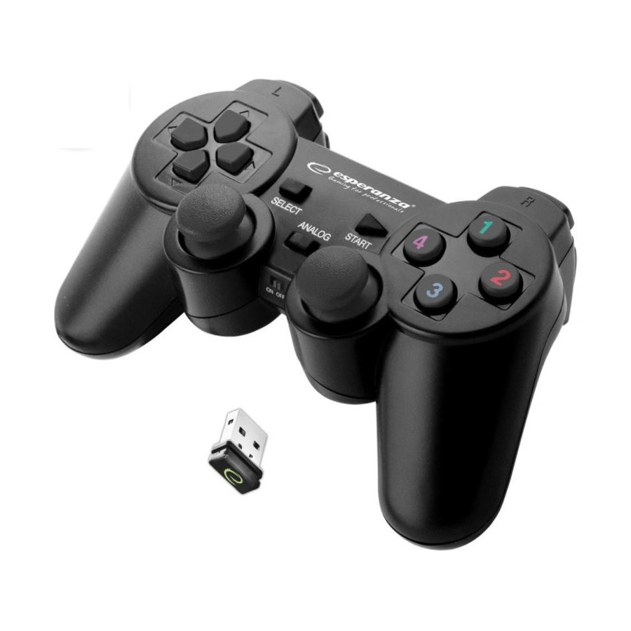 Gamepad bezprzewodowy Esperanza EGG108K (PC, PS3  kolor czarny)