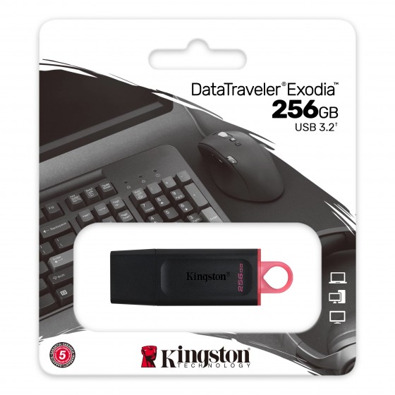 256GB USB3.2 Gen1 DataTraveler Exodia (B+P)