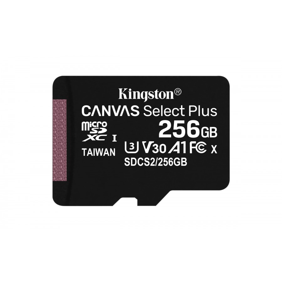 Karta pamięci Kingston Canvas Select Plus SDCS2/256GBSP (256GB  Class 10, Class A1  Karta pamięci)