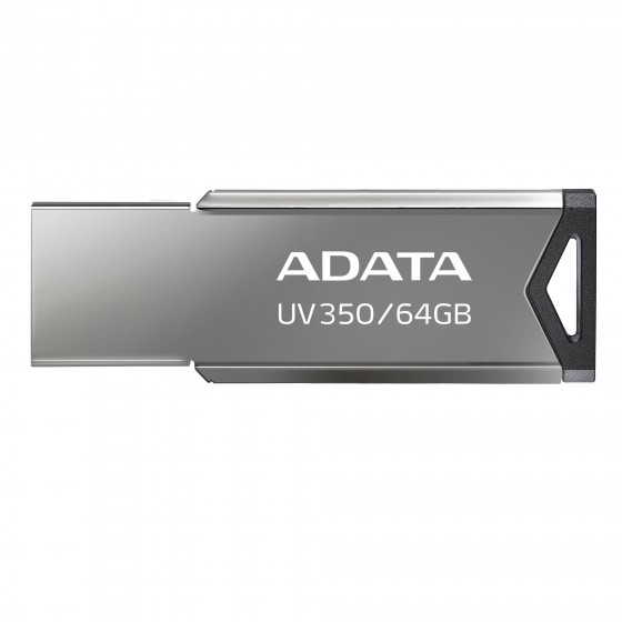 Pendrive ADATA UV350 AUV350-64G-RBK (64GB  USB 3.1  kolor srebrny)