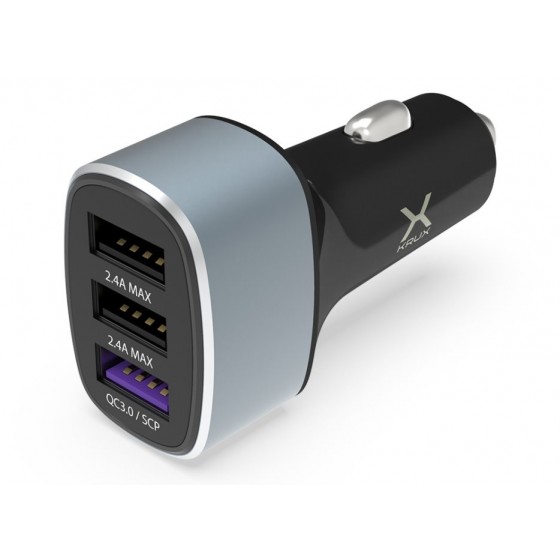 KRUX USB CAR CHARGER 3xUSB QC 3.0