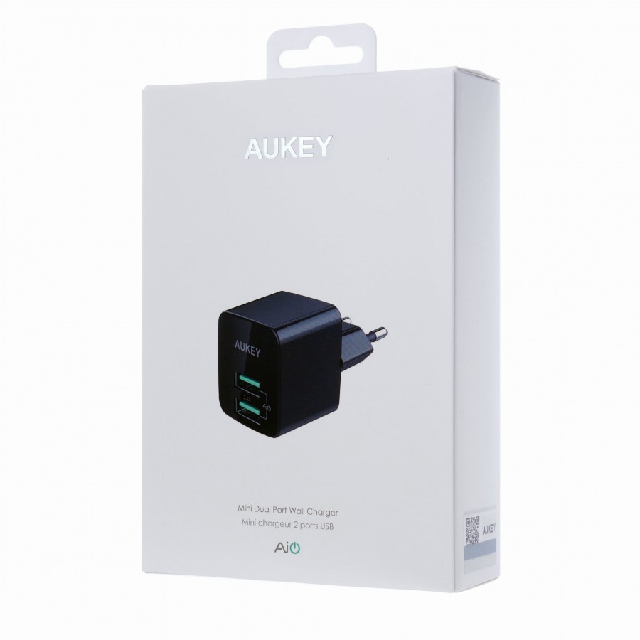 Ładowarka sieciowa AUKEY PA-U32 (USB  kolor czarny)
