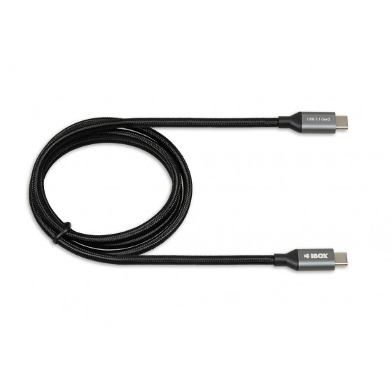 Kabel IBOX IKUMTC31G2 (USB typu C - USB typu C   1m  kolor czarny)