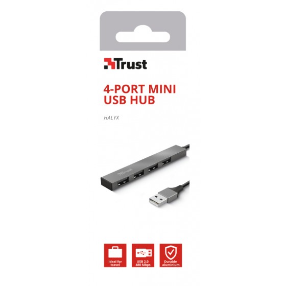 HUB USB Trust Halyx 4-portowy Mini USB (23786)
