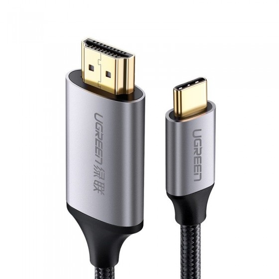 Kabel UGREEN 50570 (USB typu C M - HDMI M  1,5m  kolor czarny)