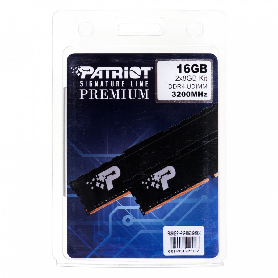 Patriot Premium Black DDR4 2x8GB 3200MHz