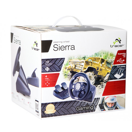 Kierownica z wibracjami Tracer Sierra TRAJOY34008 (PC  kolor czarny)