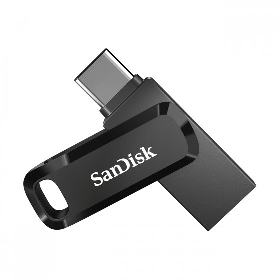 Pendrive SanDisk Ultra Dual GO SDDDC3-128G-G46 (128GB  USB 3.0, USB-C  kolor czarny)