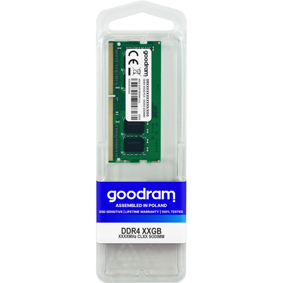 Pamięć GoodRam GR2400S464L17S/8G GR2400S464L17S/8G (DDR4 SO-DIMM  1 x 8 GB  2400 MHz  CL17)