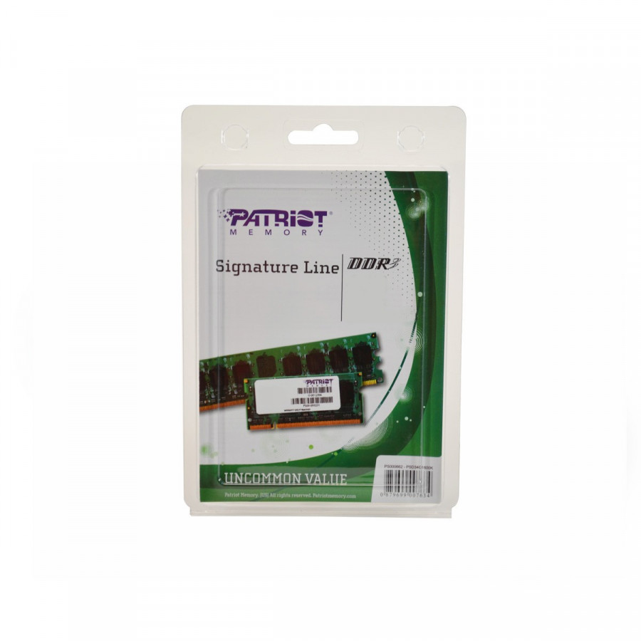 Pamięć Patriot Memory Signature PSD38G16002S (DDR3 SO-DIMM  1 x 8 GB  1600 MHz  CL11)