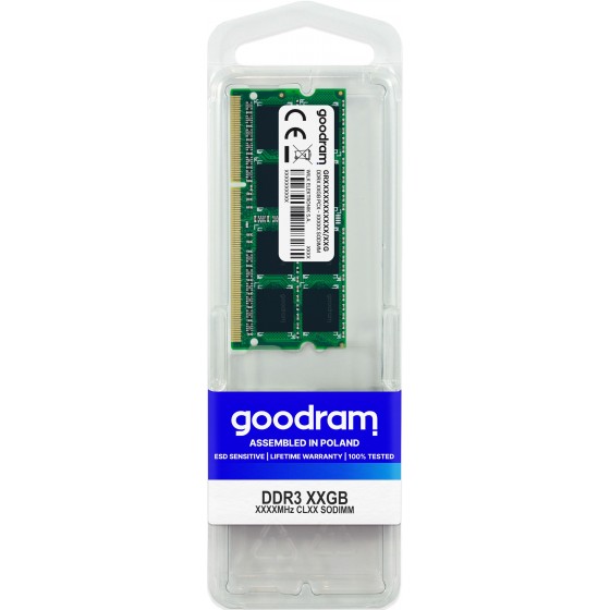 Pamięć GoodRam GR1600S3V64L11/8G (DDR3 SO-DIMM  1 x 8 GB  1600 MHz  CL11)