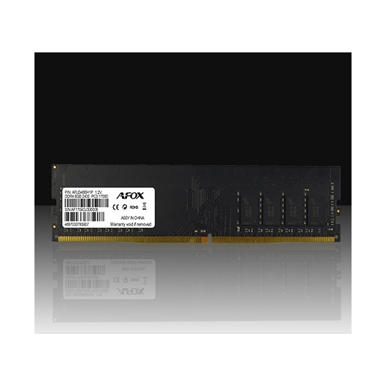 AFOX DDR4 8G 2400MHZ MICRON CHIP RANK1 AFLD48EH1P