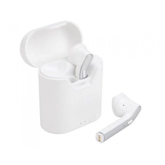 Słuchawki ART AP-TW-B2 bluetooth z mikrofonem, TWS (microUSB) białe/srebrne