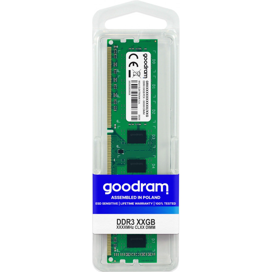 Pamięć GoodRam PC1600 GR1600D364L11S/4G (DDR3 DIMM  1 x 4 GB  1600 MHz  CL11)