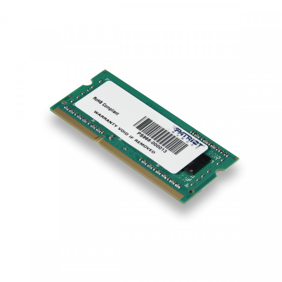 Pamięć Patriot Memory Signature PSD34G160081S (DDR3 SO-DIMM  1 x 4 GB  1600 MHz  CL11)