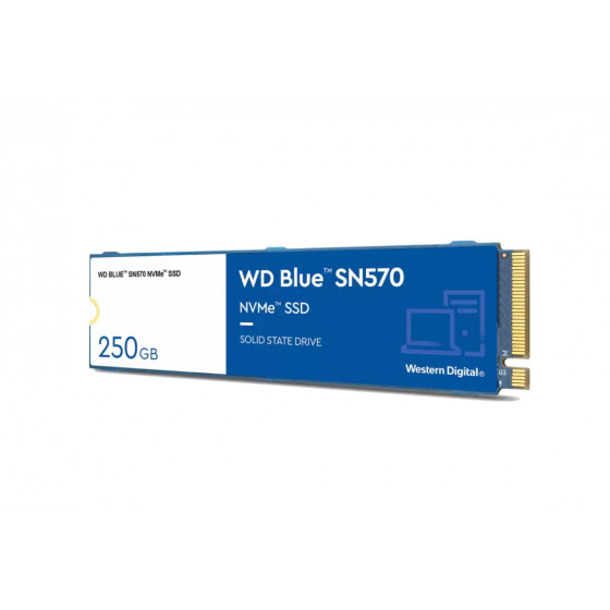 Dysk WD Blue SN570 - SSD - 250GB - M.2 NVMe PCIe 3.0 - WDS250G3B0C