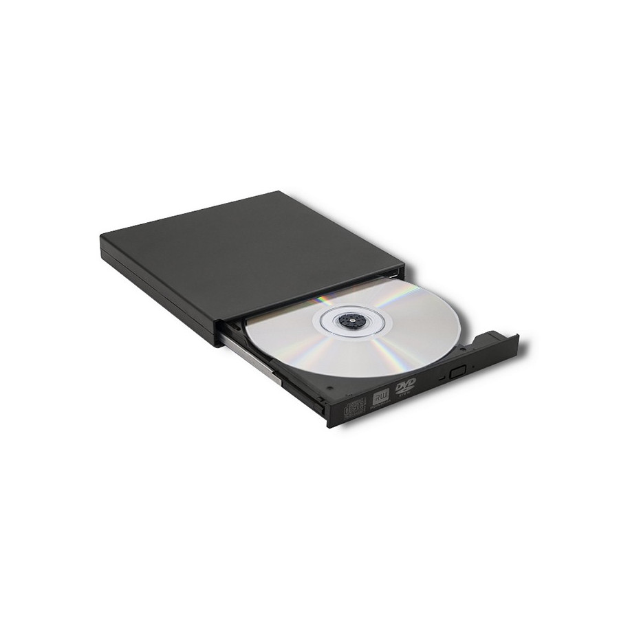 QOLTEC NAGRYWARKA DVD-RW ZEWNĘTRZNA | USB 2.0 | CZARNA