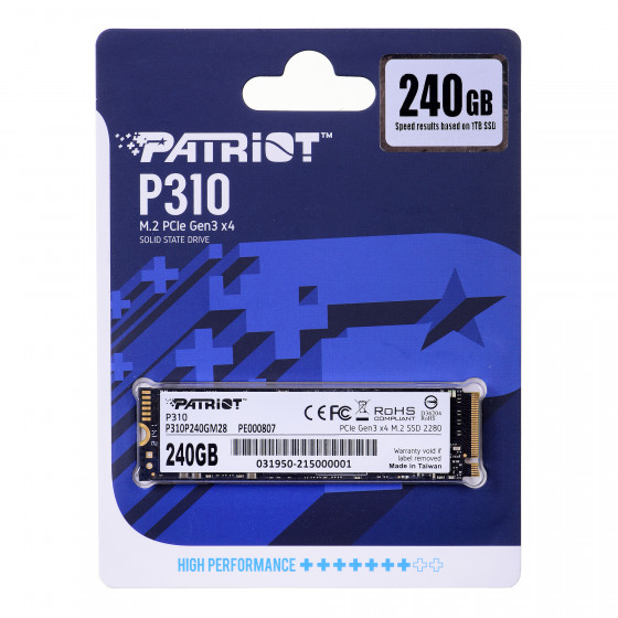Dysk Patriot Memory Viper P310 - SSD - 240GB - M.2 NVMe PCIe 3.0 - P310P240GM28