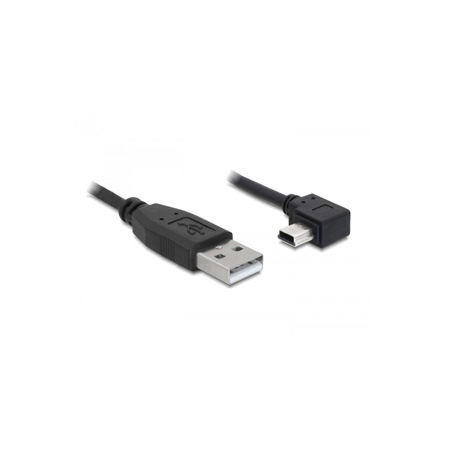 Kabel DELOCK 82684 (USB 2.0 typu A M - Mini-USB typ B M  5m  kolor czarny)
